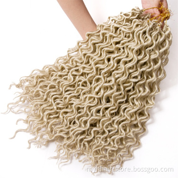 16 inch Crochet Braid hair 75g/pack,24 strands/pack Piece Synthetic Braiding Hair extensions Faux Locs curly